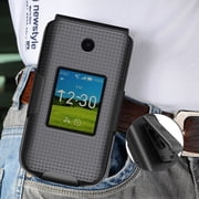 Nakedcellphone Holster Series for AT&T Cingular Flex 2 / Cricket Debut Flex Flip Phone Case, Slim Hard Shell Cover and Belt Clip Holder Combination