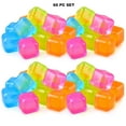 thumbnail image 6 of 60 Pack Colorful Plastic Ice Cubes Reusable Cool Drinks Coffee Wine Refreezable, 6 of 7