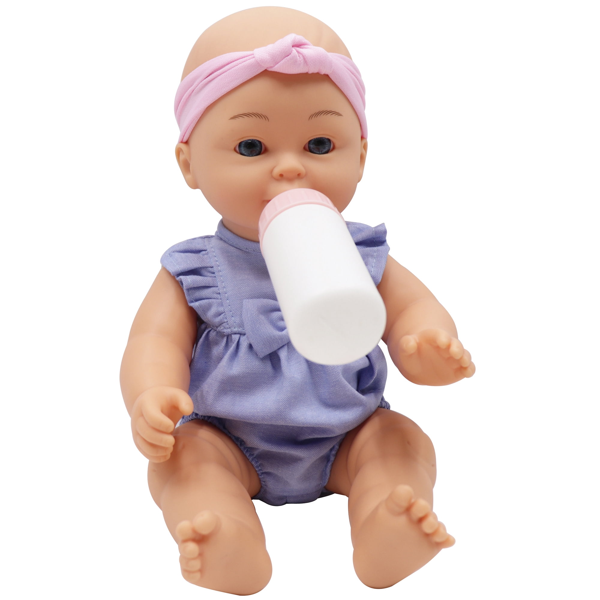 Dream Collection: Musical Potty & 12" Baby Doll Playset - Purple Ruffle Onesie, Potty Plays Tunes, Wipes Dispenser-Feeding Bottle Toys, Kid-Toddler 2+
