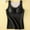 Black, variant on Women Fall Winter Sleepwear,Sleepwear With Built In Bra,Fleece Tank Top For Women,Heated Constant Temperature Breathable Warm Tank Top For Fall And Winter