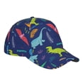 thumbnail image 3 of Uemuo Dinosaurs Pattern Baseball Cap Golf Dad Hat Adjustable Original Classic Low Profile Cotton Hat Unconstructed Plain Cap Men Women, 3 of 9