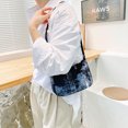 thumbnail image 4 of Sywqhk Moda Mujer Floral Letras Impresas Hombro Axila Bolso Bolsos (Negro) Sywqhk Para estrenar, 4 of 9