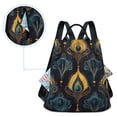 thumbnail image 5 of FORMRS Women's Travel Backpack Purse Anti-Theft Hidden Pockets Casual Shoulder Bag, Navy Blue Art Pattern, 5 of 7