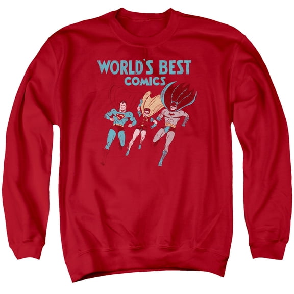 Jla - Worlds Best - Crewneck Sweatshirt - Medium