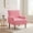 Pink, variant on Modern Accent Chair, Comfy Living Room Chairs Corduroy Fabric, Comfortable Upholstered Armchair, 9" Solid Wood Legs Reading Accent Chairs for Bedroom, Waiting, Reading