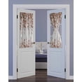 thumbnail image 2 of Eucalyptus Leaves Blackout Curtains, French Door Curtains for Door Window, Grey Pink Summer Botanical Privacy Drapery for Patio/Sidelight Doors, 1 Panel with Tieback, 54 x 40 Inches, 2 of 6