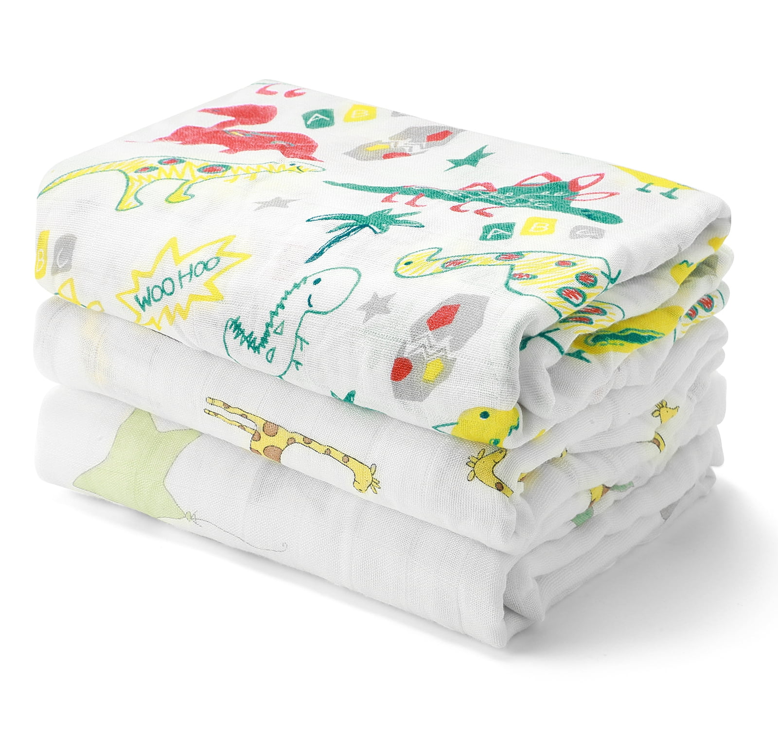 Timok Baby Swaddle Blanket Unisex Swaddle Wrap Soft Silky Bamboo Muslin Swaddle Blankets Neutral