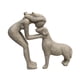 thumbnail image 3 of Estatua de mujer y perro. Figura decorativa coleccionable "Amo a mi perro". Arenisca, 3 of 9