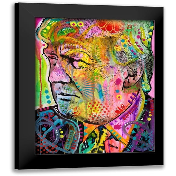 Dean Russo Collection 20x24 Black Modern Framed Museum Art Print Titled - Donald