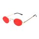 thumbnail image 1 of Gafas de sol retro de metal Sonducket para hombres Rojo claro dorado, 1 of 6