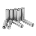 thumbnail image 4 of Round Coupling Nut, M8 10PCS Wear  Stainless Steel Round Shape Female Thread Coupling Nut Rustproof  For Maintenance, 4 of 8