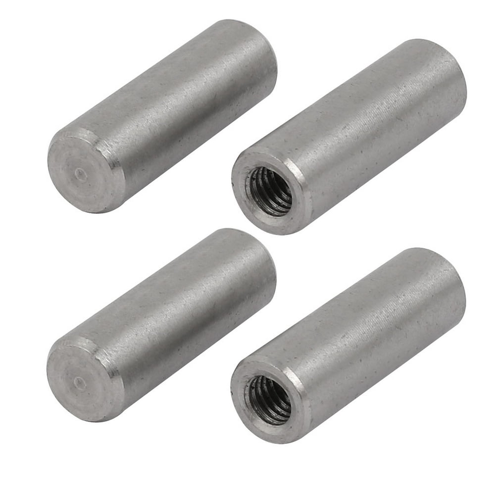 Uxcell 304 Stainless Steel M6 Female Thread 10mm x 30mm Cylindrical