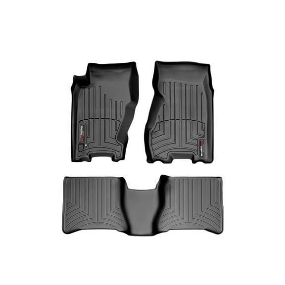 WeatherTech Custom Fit FloorLiners compatible with 1999-2004 Jeep Grand Cherokee - 1st & 2nd Row, Black