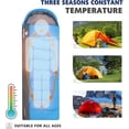thumbnail image 5 of Arctic Lemmings Sleeping Bags for Adults & Kids - Cold Weather & Warm, Lightweight Compact Sleeping Bag for Backpacking Camping, Hiking Essentials for Girls & Boys, 5 of 7