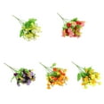 thumbnail image 4 of Yuarrent Flores artificiales ramo falso hogar jardín boda crisantemo al aire libre decorativo negocios boda rosa Type2 NO2, 4 of 6