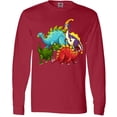 thumbnail image 3 of Inktastic Cute Dinosaurs Long Sleeve T-Shirt, 3 of 5