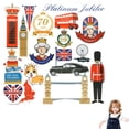 thumbnail image 1 of 2022 Pegatinas de iconos de Jubileo de Platino Pegatinas de iconos de Londres de PVC impermeables Decoración de fiesta de Jubileo de Platino para fiesta en la calle Celebrac, 1 of 8