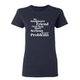 thumbnail image 1 of My Imaginary Friend Thinks Sarcastic Novelty Gift Idea Adult Humor Funny Women's Casual Tees, 1 of 3