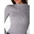 thumbnail image 4 of Celebrity Pink Women's and Women's Plus Long Sleeve Mockneck Sweater Top, Sizes XS-4X, 4 of 11