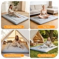 thumbnail image 5 of CONCETTA Memory Foam Futon Mattress, Twin Size, Foldable Tatami Floor Mattress with Storage Bag, Black, 5 of 9