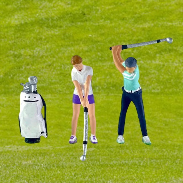 Figuras de personas a escala 1:64 CUTICAT con bolsa de golf