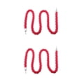 thumbnail image 1 of Injueey Cuerda de barrera Control de multitudes Puntal de cola Cuerda trenzada con ganchos Rojo Rojo 1.5 m 2Conjunto, 1 of 6