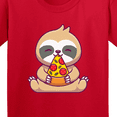 thumbnail image 4 of Inktastic Sloth Pizza Youth T-Shirt, 4 of 5