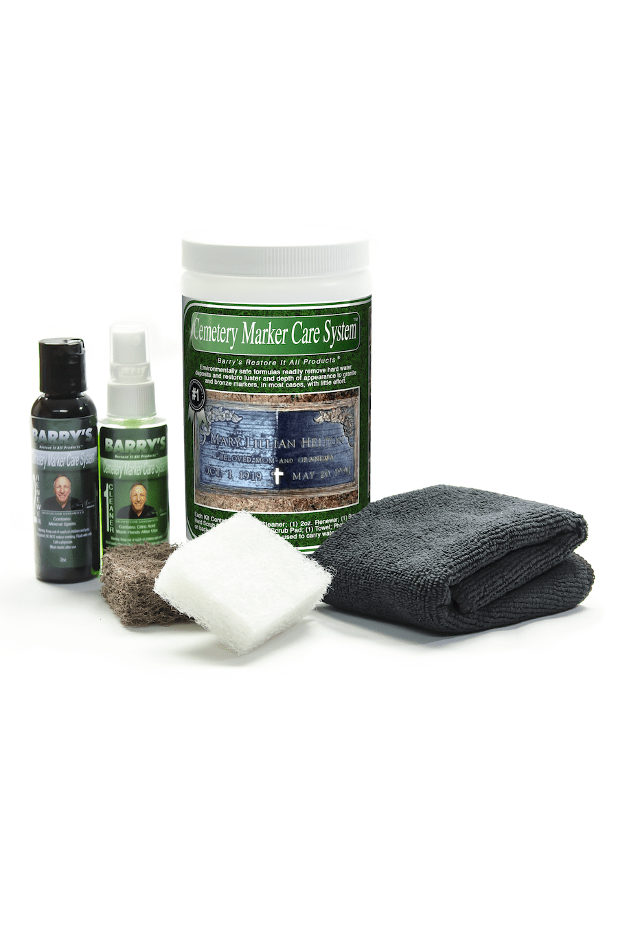 Barry's Restore It All Cemetery Marker Care System