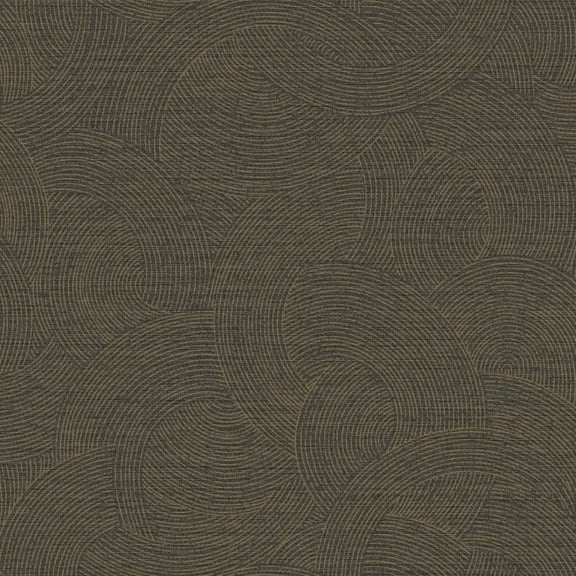 Chesapeake Harrison Charcoal Swirling Geometric Wallpaper