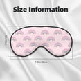 thumbnail image 5 of PAYOHTO Pink Rainbow and Heart Soft Sleep Mask Comfort Pure Silk Eye Cover for Travel Office Camping, 5 of 7