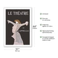 thumbnail image 2 of Le Théatre De Cappiello - Portrait of Sarah Bernhardt - Vintage Magazine Cover by Leonetto Cappiello c.1903 - Fine Art Rolled Canvas Print 27in x 40in, 2 of 4