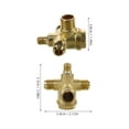 SHISUYAN Air Compressor Pressure Valve 4 Ways Threaded NonReturn Check