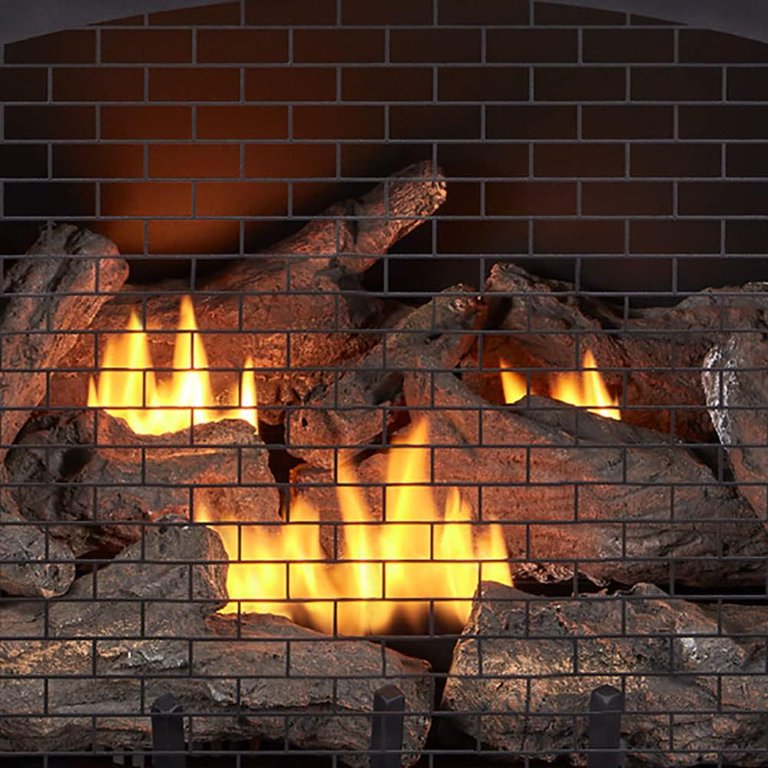 Procom Fbnsd32rt 32,000 BTU Vent Free Dual Fuel Fireplace Insert - Black -  Walmart.com