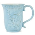 thumbnail image 4 of Fitz and Floyd Toulouse 18 oz Blue Stoneware Mug (Set Of 4), 4 of 7