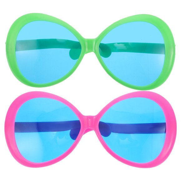 2 gafas de sol gigantes para fiestas, estilo hawaiano, ideales para la playa o la piscina. Cómodas y cómodas.