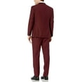 thumbnail image 6 of Adam Baker by Statement Men's Single Breasted Three Piece Shawl Collar Tuxedo - Burgundy - 46R, 6 of 14