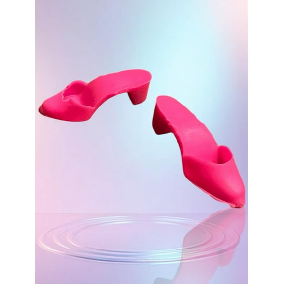 Doll Shoes Hot Pink Heels Pointed Toe