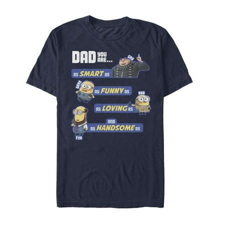 Despicable Me Men's Dad Best Qualities T-Shirt (Best Quality Plain T Shirts)