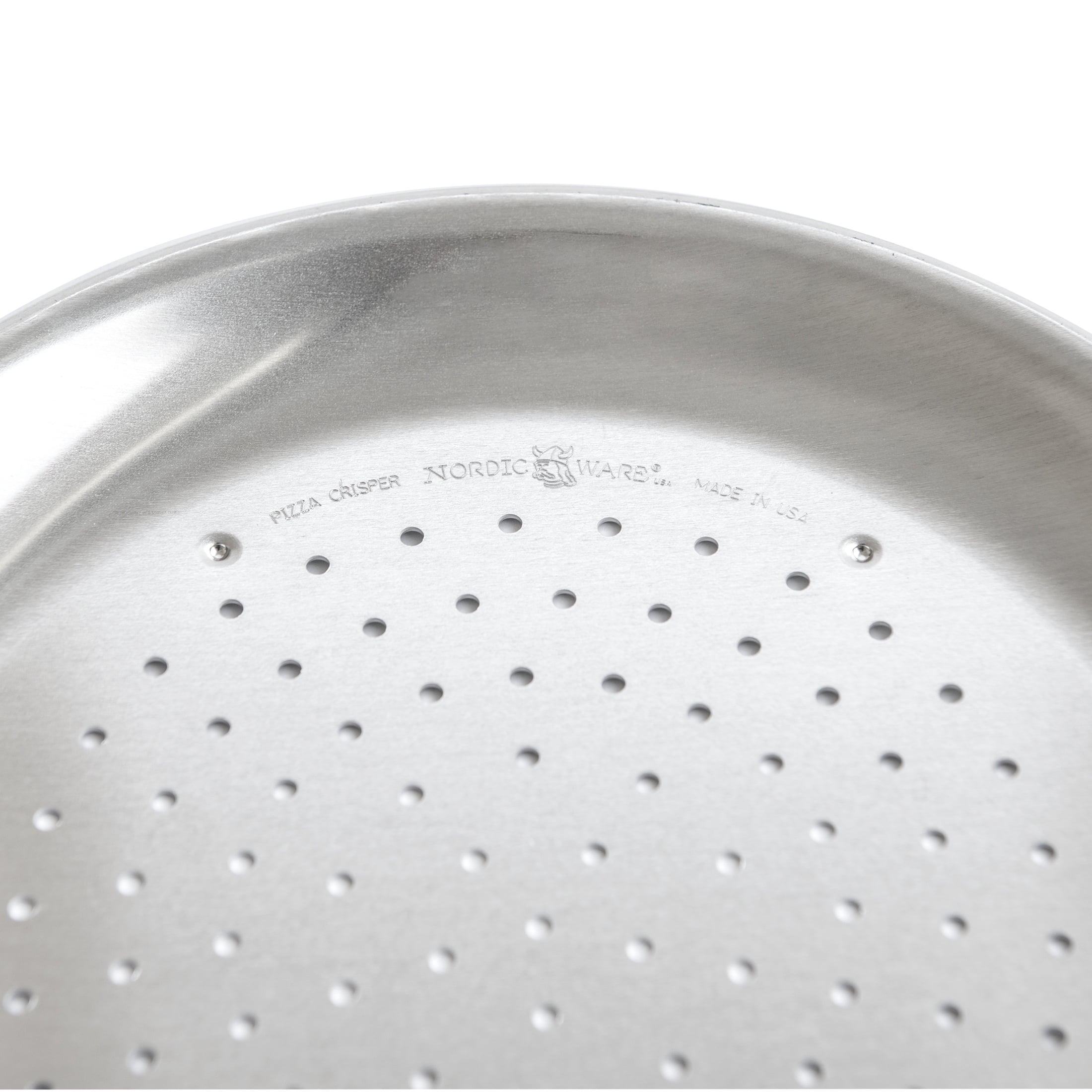 Nordic Ware Naturals 9" Aluminum Pizza Pan Crisper, Silver