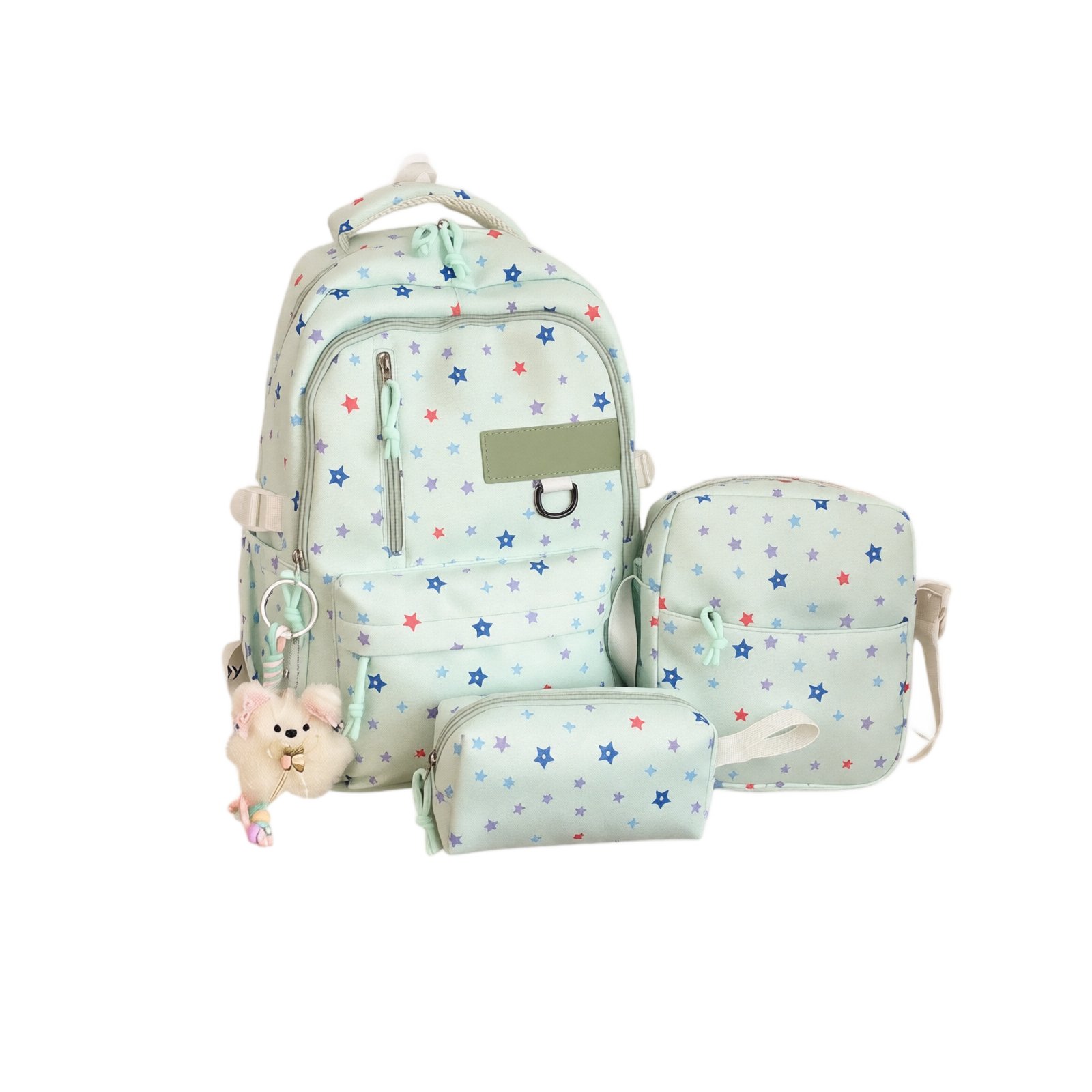Girls Backpack with Lunch Box, 3 Piece School Backpack Set for Kids and Teens, Large Bookbag Fits 15.6 Inch Laptop