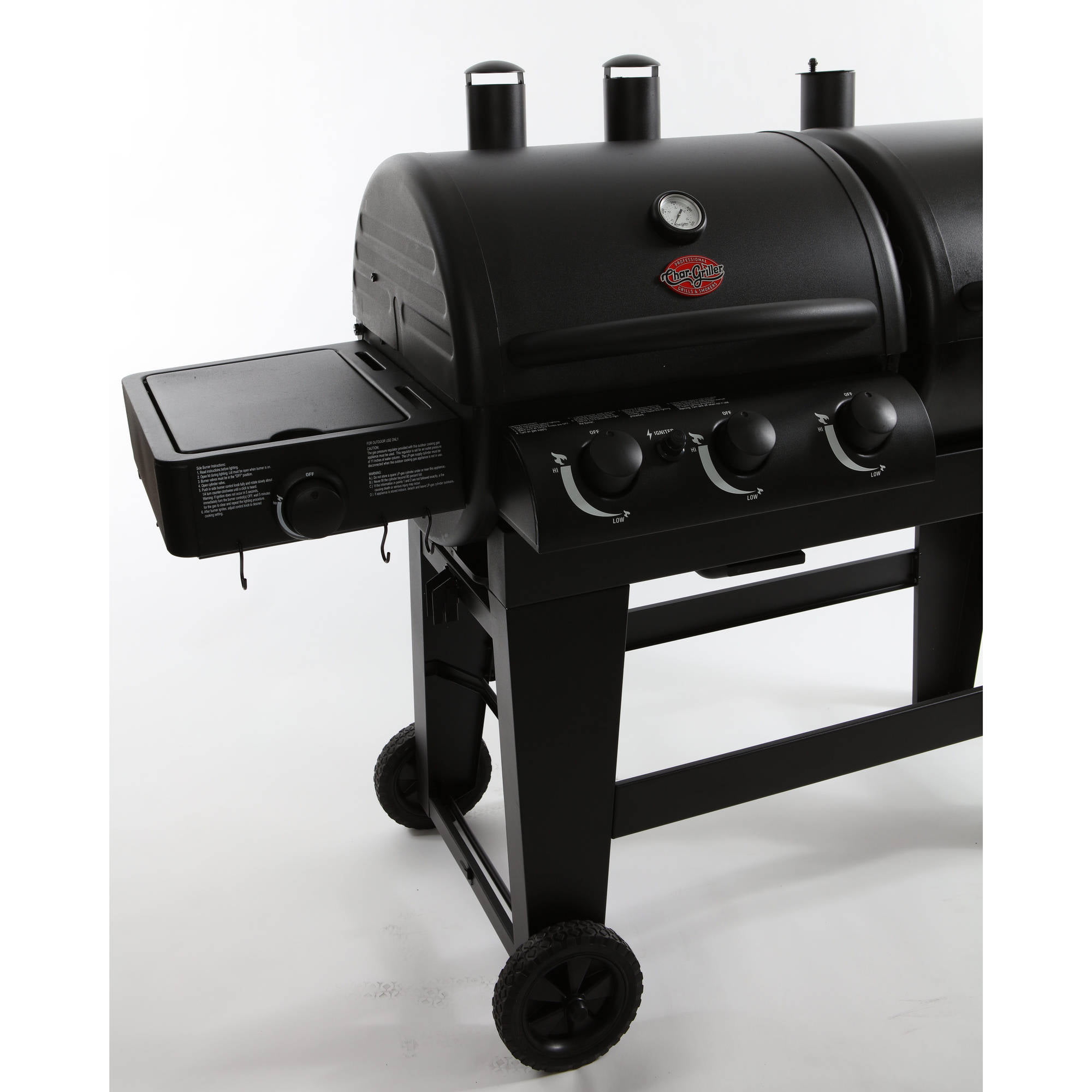Char Griller Dual Function Gas Charcoal Grill Walmart