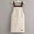 thumbnail image 1 of Delantal de cocina en forma de H grueso, impermeable y a prueba de aceite, para limpiarse las manos, delantal de regalo impreso, 1 of 3