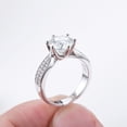 thumbnail image 3 of Anillo De Diamante De Simulación Para Mujer, Anillo De Dedo Abierto Ajustable, Propuesta De Matrimonio De Simulación, Anillo Abierto, Regalos Para Novia Y Esposa Serendint AP005944-00, 3 of 6