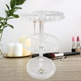 thumbnail image 6 of Segolike Earring Organizer Holder,Rotating Hanging Rack,Jewelry Display Stand,Storage Rack for Necklace Vanity Table Earrings Bracelet 2 Tier Clear, 6 of 8