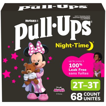 Sous-vêtements d’entraînement Night Time de Pull-Ups, Emballage Giga, Tailles: 2T-6T