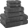 thumbnail image 6 of MK Gdledy Towels of 2 Pieces, 100% Cotton, Ultra Soft & Highly Absorbent for Everyday Use, 2 Bath Towels, 16''x28'',Gray, 6 of 6