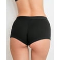 thumbnail image 4 of Nabtos Women Boyshort Boxers Briefs for ladies Cotton Underwear Black Seamless Panties 5 pack Large, 4 of 10