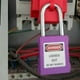 thumbnail image 2 of Candado de seguridad de PVC con 2 llaves, 1 unidad Púrpura, 2 of 8