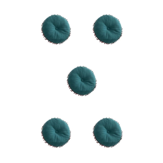 Injueey Sofá Silla Cojín Cama Tatami Ventana Borla Almohada Cojines de estilo nórdico Sala de estar Cojín de color sólido Azul Type2 NO2
