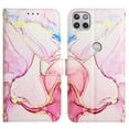 thumbnail image 3 of for Motorola One 5G Ace PU Leather Wallet case, Marble Pattern Credit Card Holder,Flip Folio Book Kickstand Cover Women Men with Long + Short Strap for Motorola One 5G Ace 6.7 inch (Rosegold/White), 3 of 6